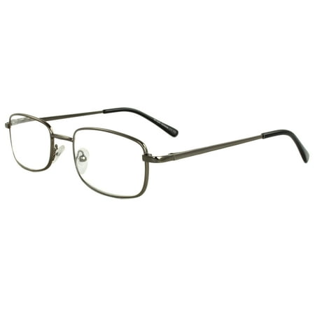 Rectangle Fashion Reading Glass Black Frame with Power vision + 1.50 for Women and Men