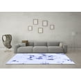 thumbnail image 3 of Ahgly Company Indoor Rectangle Abstract Blue Modern Area Rugs, 7' x 9', 3 of 4