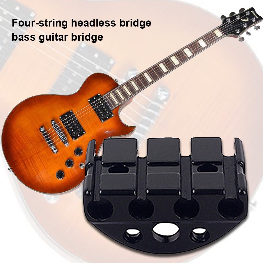 gazechimp 3x 5 Cuerdas Headless Bass Bridge Con Tornillos Mount Precision Bass Guitar Kits