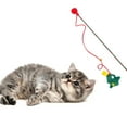 thumbnail image 2 of Christmas Cat Teaser Wand Interactive Toy for Playful Feather Exercise Self Grinding Activity Pet Training Stick, 2 of 4
