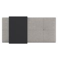 thumbnail image 6 of Oregon 42"W Rectangle Storage Ottoman Bench in Cloud Gray Linen Look Fabric, 6 of 14