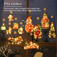 thumbnail image 3 of Bearachild Luces de decoración de Navidad Adornos de ventana Luces de Navidad con ganchos de ventosa Fuente de alimentación de 3X AAA para Kits de decoración para fiestas No.04 Bearachild HA008366-04, 3 of 6