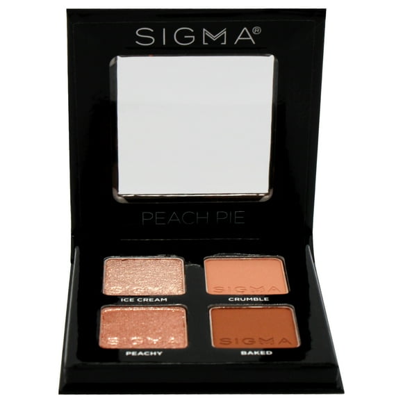 Cuádruple de sombras de ojos - Peach Pie de SIGMA para mujeres - Sombra de ojos de 0,14 oz