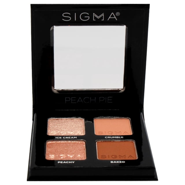 Cuádruple de sombras de ojos - Peach Pie de SIGMA para mujeres - Sombra de ojos de 0,14 oz