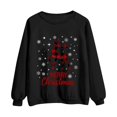 thumbnail image 4 of Christmas Gifts Sweatshirts for Women Fashion Clothing Y2K Top Y2K Long Sleeve Shirt Santa Graphic Crewneck Sweatshirt Vintage Womens Blouses Black, 4 of 4