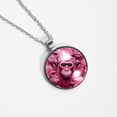 thumbnail image 4 of Gorilla Women's Round Glass Pendant Necklace, 4 of 5