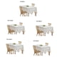 thumbnail image 4 of Cateissary Mantel cuadrado de lino de algodón para reuniones y ocasiones especiales, mantel pequeño cuadrado ligero Cubiertas para muebles de jardín blanco 150*300CM, 4 of 6