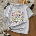 thumbnail image 4 of Xuewenshw Children's Casual Letter Pattern Print Multicolor Round Neck Short Sleeves Rjd2 Shirt, 4 of 4