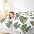 thumbnail image 3 of Manfei Cartoon Deer Pattern Full Size Comforter Sets,Kawaii Fox Bedding Comforter Set,White,Reversible,3 Pieces,1 Comforter and 2 Pillowcases, 3 of 7