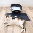 thumbnail image 3 of Vibrant Life Ridged Cat Litter Mat, Waterproof Non-Skid, Dark Blue, 3 of 9