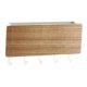 thumbnail image 3 of Portallaves japonés de madera para montar en la pared con 5 ganchos, colgador de llaves multifunción sin perforaciones para el hogar, color madera natural, 3 of 12