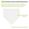 thumbnail image 4 of Champion Sports Throwdown Base Set: 5 Youth League Kids Baseball & Softball Rubber Throw Down Bases - Boys & Girls Training & Practice Equipment, White, 4 of 7