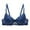 Blue, variant on Women's Soft Wireless Half Cup Strapless Bra for All Seasons White M