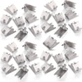 thumbnail image 1 of Clips Hotop para estantes de nevera, 32 piezas, acero inoxidable 920158, 1 of 5