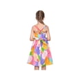 thumbnail image 5 of Girls Dress Rainbow Colorful Cartoon Zigzag Spaghetti Sundress Cotton 5 Years, 5 of 8