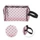thumbnail image 4 of 1 Pc Bolsa de Maquillaje con Patrón de Corazón de Malla para Actividades al Aire Libre, Tela de Malla Rosa, 4 of 5