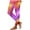 AD-Purple, variant on Women's Tummy Control Leggings Fashion Colourful Print Stretchy High Waist Yoga Leggings Casual Holiday Party Tights Red S