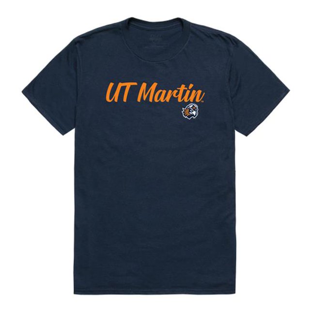 W Republic 554-241-NVY-04 T-Shirt Script pour Hommes Université du Tennessee à Martin, Marine - Extra Large