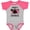 Baseball Heather and Hot Pink, variant on Inktastic Valentine's Day Mimi's Lovebug Boys or Girls Baby Bodysuit