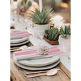 thumbnail image 5 of Pink Gray Cloth Napkins Set of 4 Reusable Dinner Napkins, Contemporary Abstract Gradient Aesthetic Cocktail Napkin Washable Table Napkins for Wedding/Holiday Party/Baby Shower 20"x20", 5 of 7