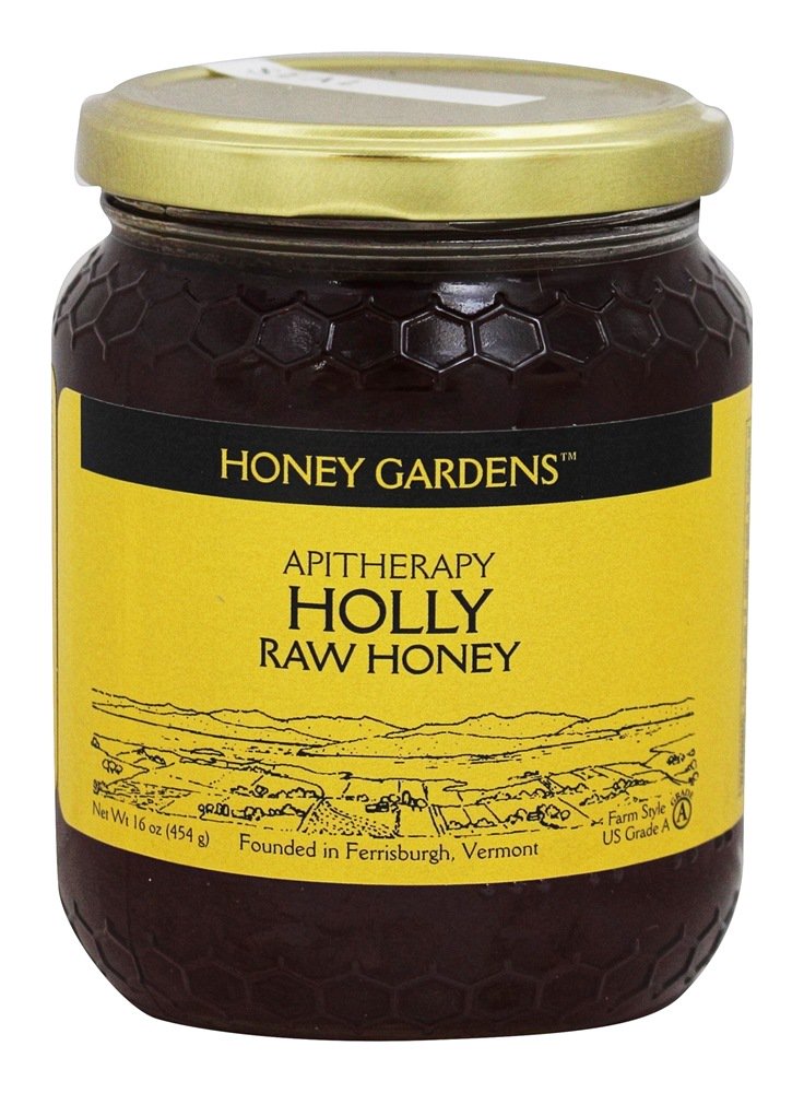 Honey Gardens Apiaries Apitherapy Raw Honey Holly 16 oz. Walmart
