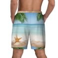 thumbnail image 4 of Balery Starfish in Beach Mens Swim Trunks Swim Shorts for Men Quick Dry Inseam Beach Shorts with Compression Liner Pocket-3X-Large, 4 of 9