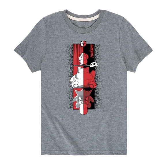 Pokémon - Psyduck Snorlax Gengar Cool - Youth Short Sleeve Graphic T- Shirt