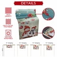 thumbnail image 5 of Table Runner 70 Inch Long - Snowman Deer Christmas Tree PoinsettiaDecorative Table Scarf,Xmas Ornaments Berry LeafDining Table Runners for Wedding Party Kitchen Dining Tables, 5 of 9