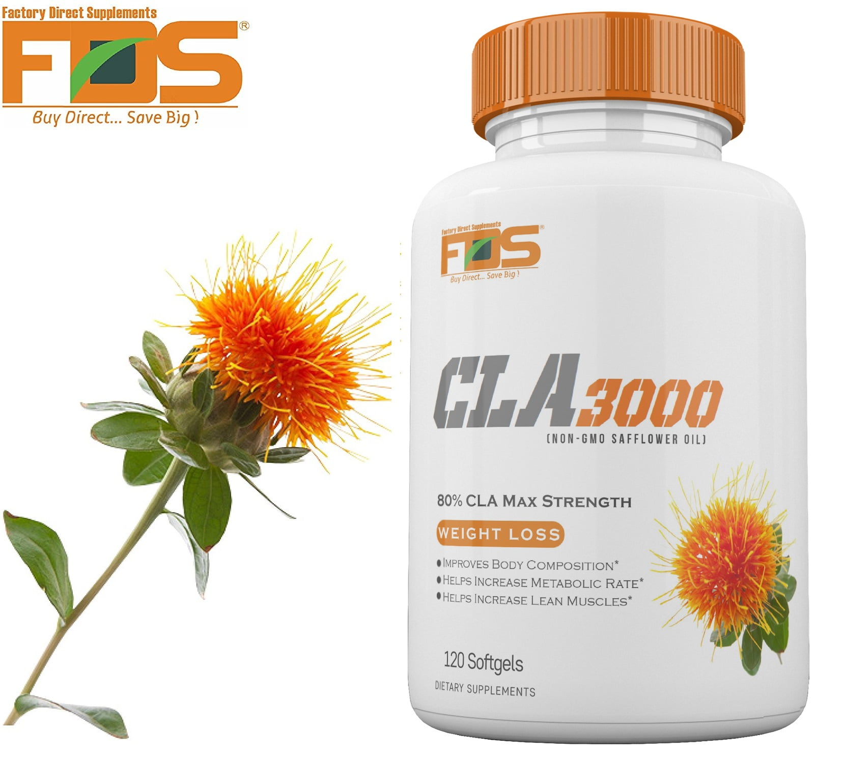 FDS Cla Safflower Oil Supplements For Healthy Weight Loss and Belly Fat