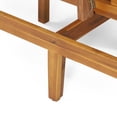 thumbnail image 4 of GDF Studio Riebe Outdoor Acacia Wood Convertible Daybed with Cushion, Teak and Dark Teal, 4 of 7