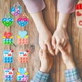 thumbnail image 3 of LLavero de burbujas de empuje en forma de corazón para el Día de San Valentín, juguete relajante sensorial antiestrés, llavero de juego para aliviar el estrés, 3 of 7