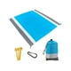 thumbnail image 1 of Wosthever Manta de playa impermeable Picnic Estera a prueba de arena Cojín de vacaciones portátil Deportes acuáticos Gris Blanco Azul Wosthever OD022455-01, 1 of 6