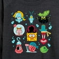 thumbnail image 3 of The Spongebob Movie: Search For Squarepants - Grid - Women's French Terry Long Sleeve Pullover, 3 of 6