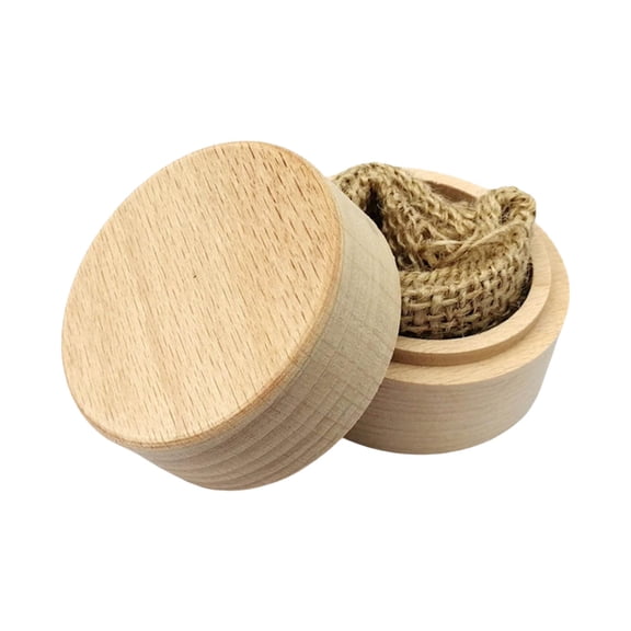 Natural Wood Ring Holder for Weddings and Engagements Jewelry Packaging Case