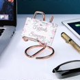thumbnail image 5 of 2 piece metal business card holder for desk, mobile phone stand, elegant line business card display holder stand, office, 5 of 5