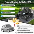thumbnail image 4 of Funcid 24V Ride on Toys Ride on Cars with Remote Control, Electric Car for Kids, Power Car Wheels, UTV w/ 2*200W Motors, Bluetooth, Music, Lights, 3 Speeds, Battery Indicator, Black, 4 of 9