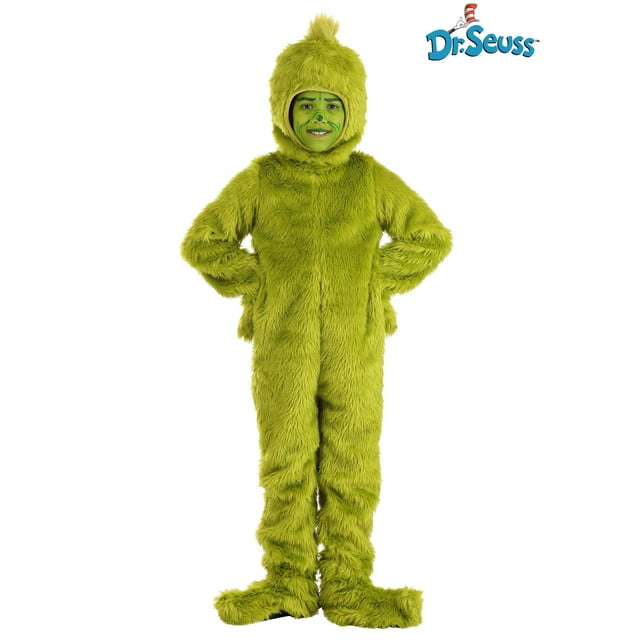 Déguisement Visage Ouvert Dr. Seuss Grinch pour Enfant
