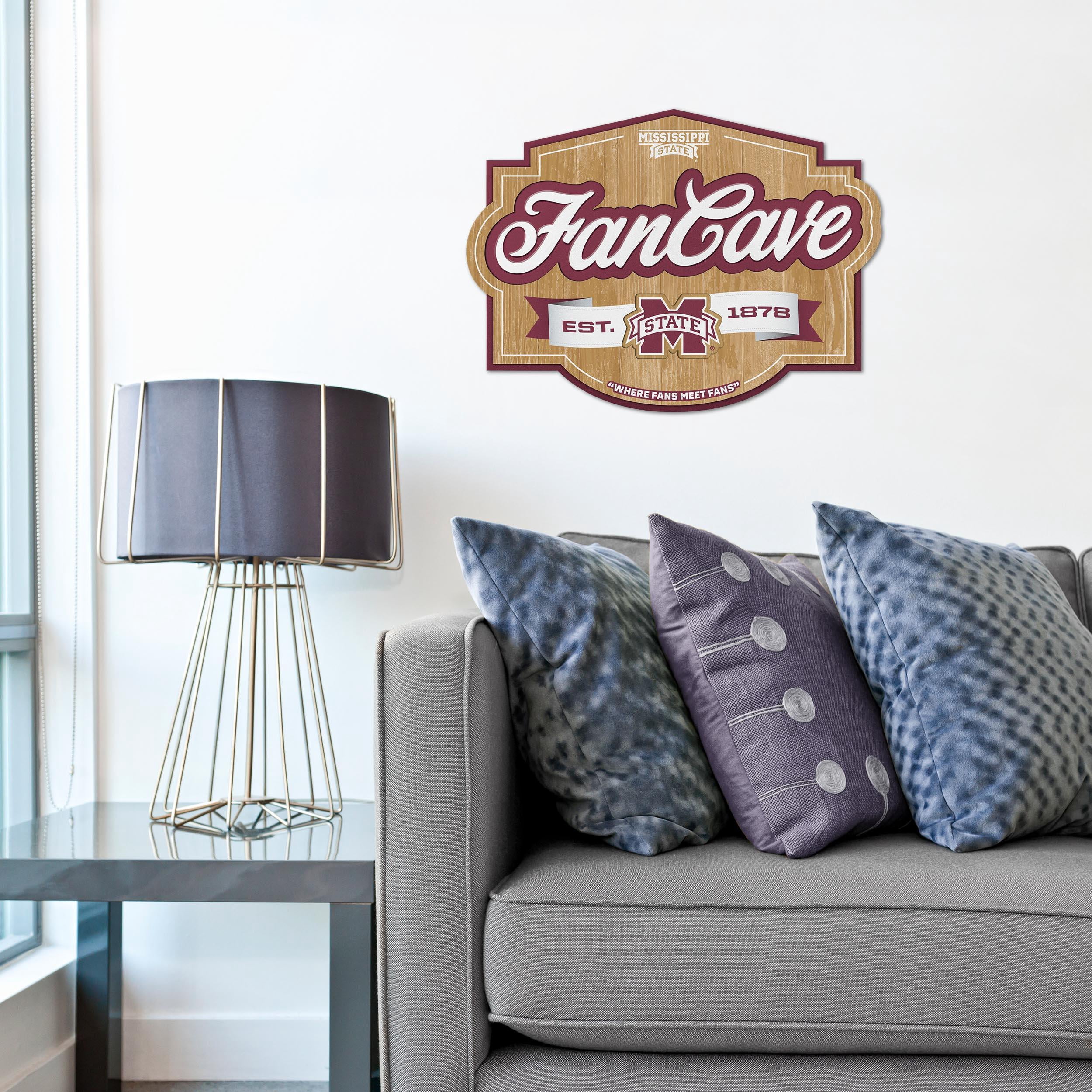 YouTheFan NCAA Mississippi State Bulldogs Fan Cave Sign