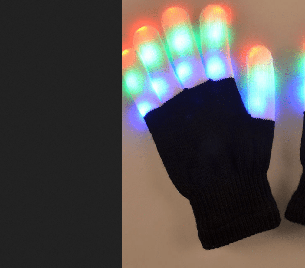 Yuemengxuan Delicate LED Gloves, Light Up Hand Gloves, Flashing Fingers