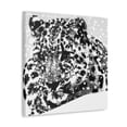 thumbnail image 2 of Snow Leopard Pointillism - Canvas, 2 of 10