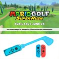 thumbnail image 4 of Inteprter Empuñadura de 2 palos de golf para Switch Mario Golf Super Rush Game Electrónica No.05, 4 of 6