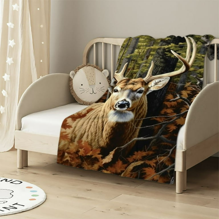 Queen size deer blanket new arrivals