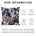 thumbnail image 5 of Grey Purple White Black Pillow Cover,Geometry Square Throw Pillow Cover ,Young Man Geometric Stripes Lines Cushion Case for Kids Boys Girls Bedroom Decor,Modern Style Decorative Pillow Cover, 5 of 5
