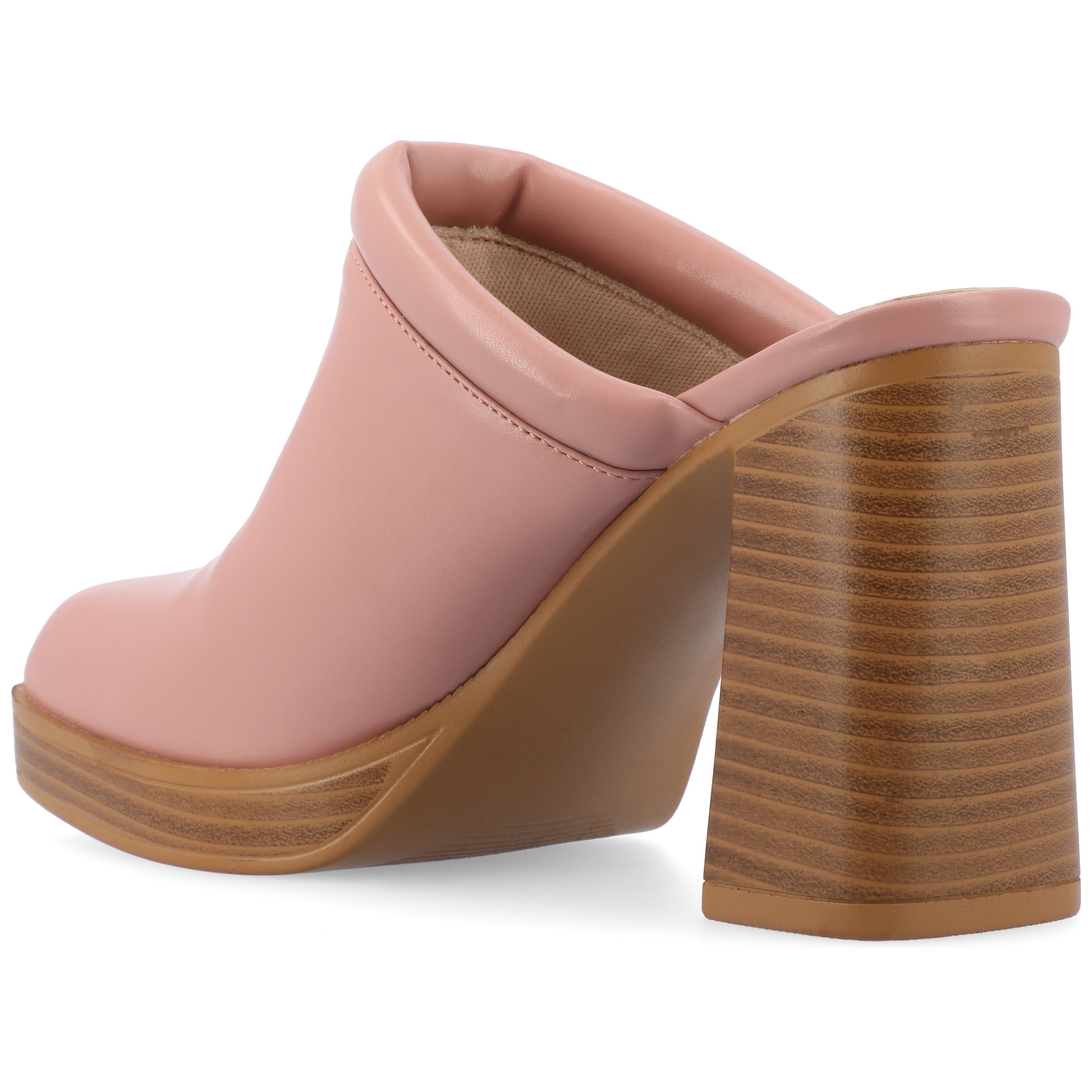 Journee Womens Izara Slip On Platform Mule Pumps