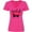 Hot Pink, variant on Inktastic Baseball Sister Women's V-Neck T-Shirt