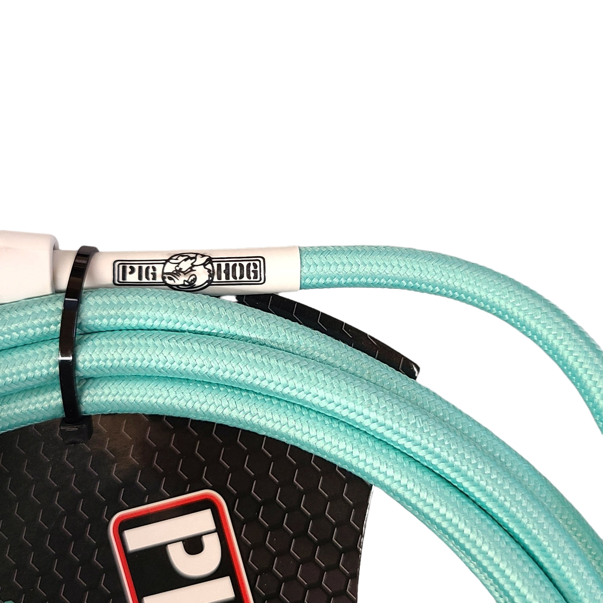 Pig Hog 10FT Right Seafoam Green Instrument Cable