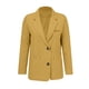 thumbnail image 4 of Blazer de mujer de color liso con bolsillos y botones, manga larga, cuello vuelto, chaqueta de traje para mujer, parte superior de poliéster, 4 of 4