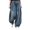 Blue, variant on JNGSA Women's Baggy Boyfriend Jeans High Waist Distressed Denim Pants Wide Leg Straight Trousers Streetwear Pants