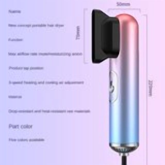 3 in 1 Professional Hair Dryer Wind Salon Dryer Hot & Cold Dry Hair Negative Ionic Hammer Blower Electric Hair Dryer for Home Travel Negative Ion Technology