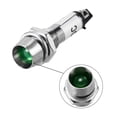 thumbnail image 3 of Indicator Light DC 12V, Neon Bulbs Green, Metal Shell Panel Mount 5/16" 8mm 4Pcs, 3 of 4